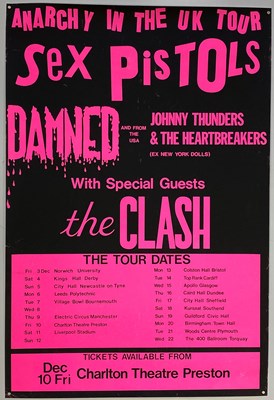 Lot 250 - SEX PISTOLS ORIGINAL ANARCHY 1976 TOUR POSTER