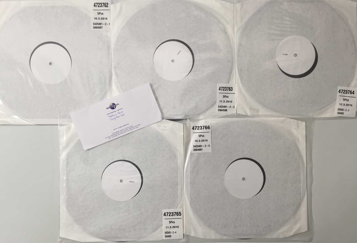 Lot 15 - STATUS QUO - WHITE LABEL TEST PRESSING LP / BOX SET PACK
