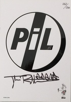 Lot 33 - PiL - METAL BOX (2016 WHITE LABEL TEST PRESSING - METAL02) - INCLUDING JOHN LYDON SIGNED CARD