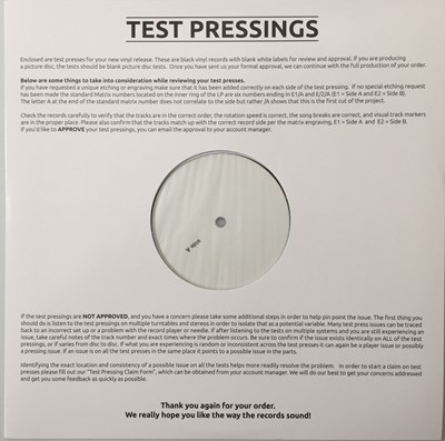 Lot 37 - THE WEDDING PRESENT - WATUSI (2022 WHITE LABEL TEST PRESSING - UMCLP042)