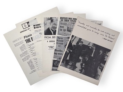 Lot 342 - THE BEATLES - AN ORIGINAL AND RARE 1963 PLEASE PLEASE ME PRESS RELEASE.