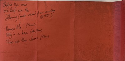 Lot 294 - ON A FRIDAY (RADIOHEAD) GRIPE DEMO CASSETTE WITH UNHEARD TRACKS AND HANDWRITTEN NOTE FROM THOM.