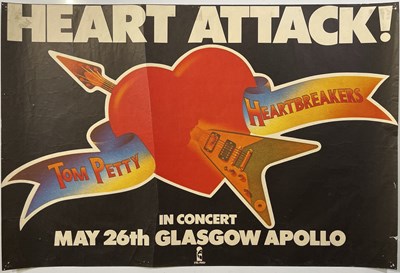 Lot 158 - TOM PETTY AND THE HEARTBREAKERS - A 1977 CONCERT POSTER .
