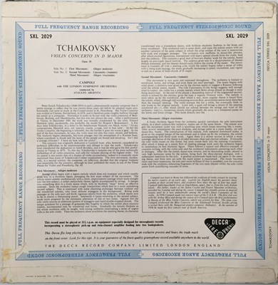 Lot 25 - ARGENTA - TCHAIKOVSKY - VIOLIN CONCERTO LP (OG DECCA SXL 2029 - ED1)