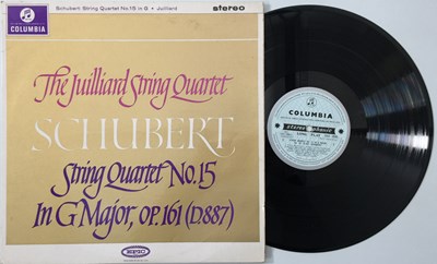 Lot 26 - JUILLIARD - SCHUBERT STRING QUARTET NO. 15 IN G - (OG COLUMBIA STEREO SAX 2535)
