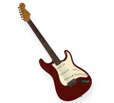 Lot 263 - FENDER ERIC JOHNSON SIGNATURE STRATOCASTER, DAKOTA RED.