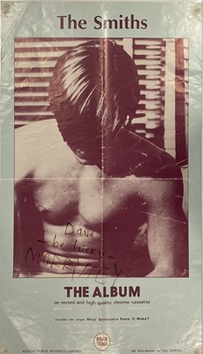 Lot 519 - THE SMITHS POSTER MORRISSEY SIGNED