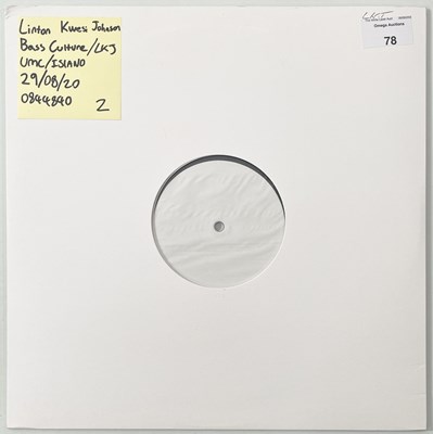 Lot 78 - LINTON KWESI JOHNSON - BASS CULTURE / LKJ IN DUB LP (2020 - UMC 844840).
