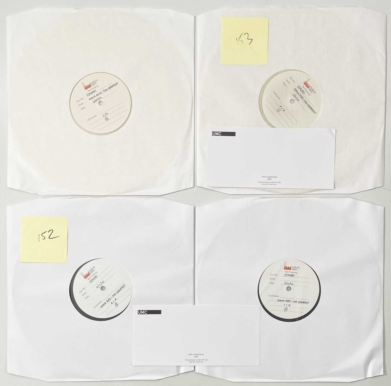 Lot 151 - DIANA ROSS - THE GREATEST - WHITE LABEL TEST PRESSINGS.