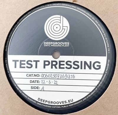 Lot 163 - DIO / RONNIE JAMES DIO - UNRELEASED WHITE LABEL TEST PRESSINGS.