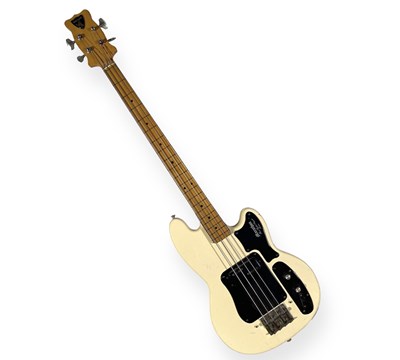 Lot 269 - SHERGOLD MARATHON C1970 WHITE BASS GUITAR, SERIAL NO:6030.