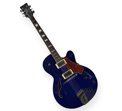 Lot 277 - ITALIA TORINO SEMI-HOLLOW ELECTRIC GUITAR - DARK BLUE, SERIAL NO: 070417.