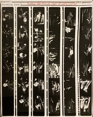 Lot 330 - PUNK AND NEW WAVE PHOTO ARCHIVE - CONTACT SHEETS - BUZZCOCKS / DAMNED/CRAMPS/RAMONES