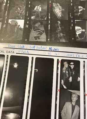 Lot 340 - PUNK AND NEW WAVE PHOTO ARCHIVE - LARGE NEW WAVE & POST PUNK CONTACT SHEET ARCHIVE