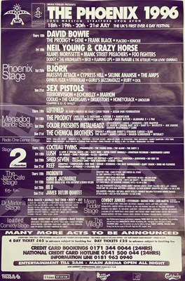 Lot 331 - DAVID BOWIE POSTERS INC PHOENIX FESTIVAL 1996