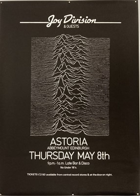 Lot 181 - JOY DIVISION - ASTORIA EDINBURGH 1980 - CANCELLED CONCERT POSTER