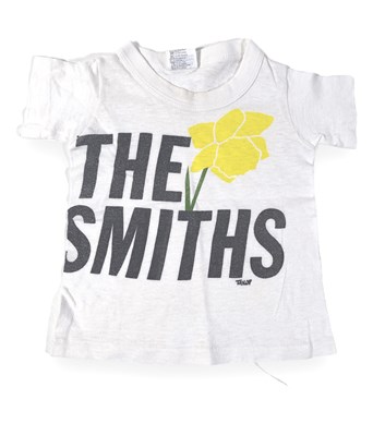 Lot 445 - THE SMITHS - ORIGINAL 1984 BABY T-SHIRT DESIGN.