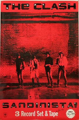 Lot 345 - THE CLASH - SANDINISTA ORIGINAL POSTER