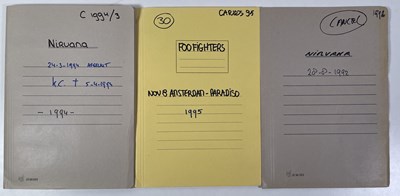 Lot 478 - CONTRACTS AND CONCERT BOOKING ARCHIVE - NIRVANA