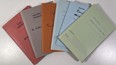Lot 484 - CONTRACTS AND CONCERT BOOKING ARCHIVE - DAVID BOWIE.