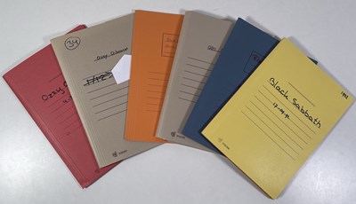 Lot 552 - CONTRACTS AND CONCERT BOOKING ARCHIVE - OZZY OSBOURNE / BLACK SABBATH.