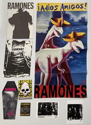 Lot 534 - RAMONES MEMORABILIA INC ORIGINAL POSTER.