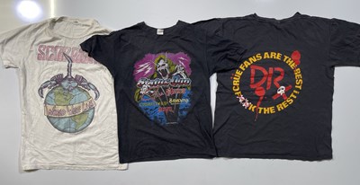 Lot 362 - ORIGINAL C 1980S ROCK / HARD ROCK T-SHIRTS.