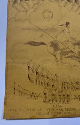 Lot 315 - NEIL YOUNG AND CRAZY HORSE - AN ORIGINAL AND RARE CONTRA COSTA COLLEGE 1970 CONCERT POSTER.