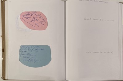 Lot 339 - JAZZ/BLUES AUTOGRAPHS - THE BARRY MCRAE COLLECTION - VOL 15 INC JOSH WHITE / MUDDY WATERS..