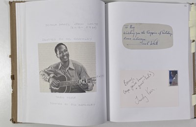 Lot 339 - JAZZ/BLUES AUTOGRAPHS - THE BARRY MCRAE COLLECTION - VOL 15 INC JOSH WHITE / MUDDY WATERS..