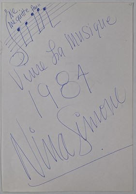 Lot 344 - THE BARRY MCRAE COLLECTION - NINA SIMONE.