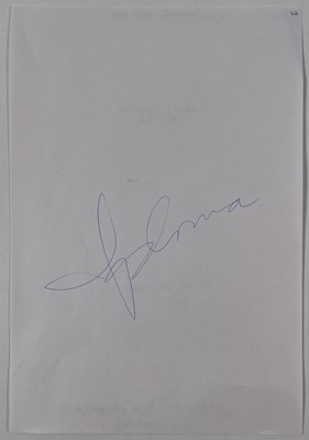 Lot 345 - THE BARRY MCRAE COLLECTION - MADONNA SIGNED PAGE.