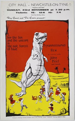 Lot 435 - T.REX / MARC BOLAN  - 1969 NEWCASTLE HANDBILL.