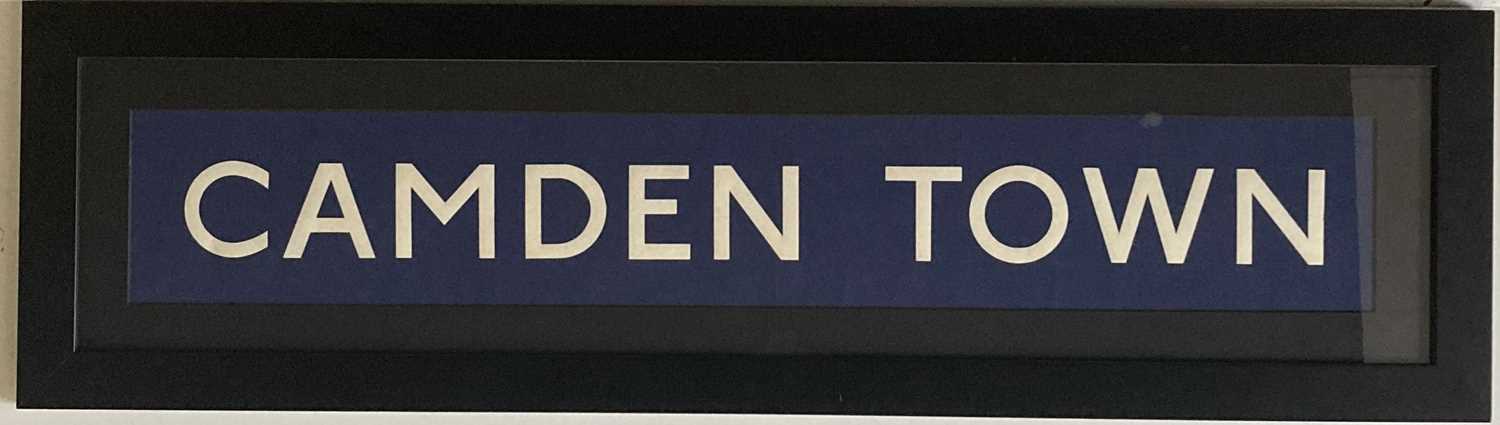 Lot 19 - CAMDEN TOWN TUBE STATION BLIND - FRAMED.