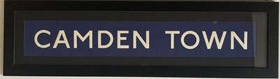 Lot 19 - CAMDEN TOWN TUBE STATION BLIND - FRAMED.