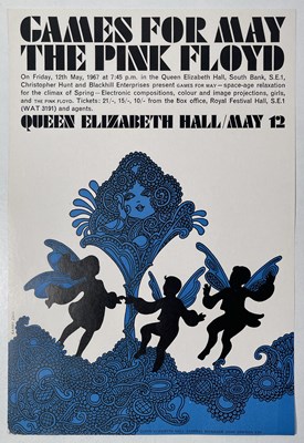 Lot 420 - PINK FLOYD - GAMES FOR MAY ORIGINAL HANDBILL.