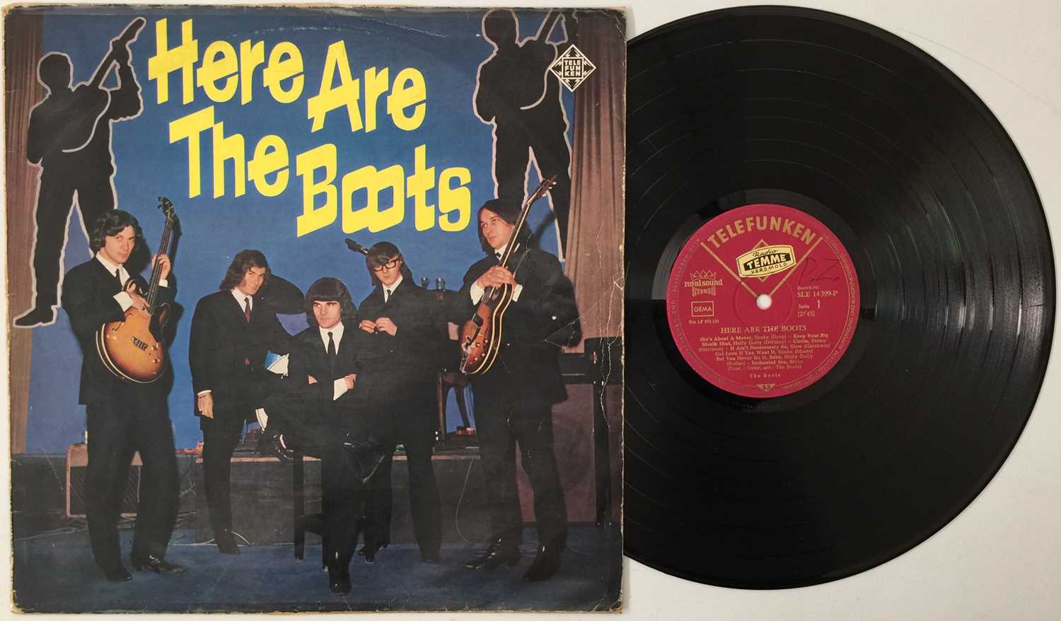 Lot 20 - THE BOOTS - HERE ARE LP (GERMAN GARAGE/ PSYCH - TELEFUNKEN - SLE 14399-P)