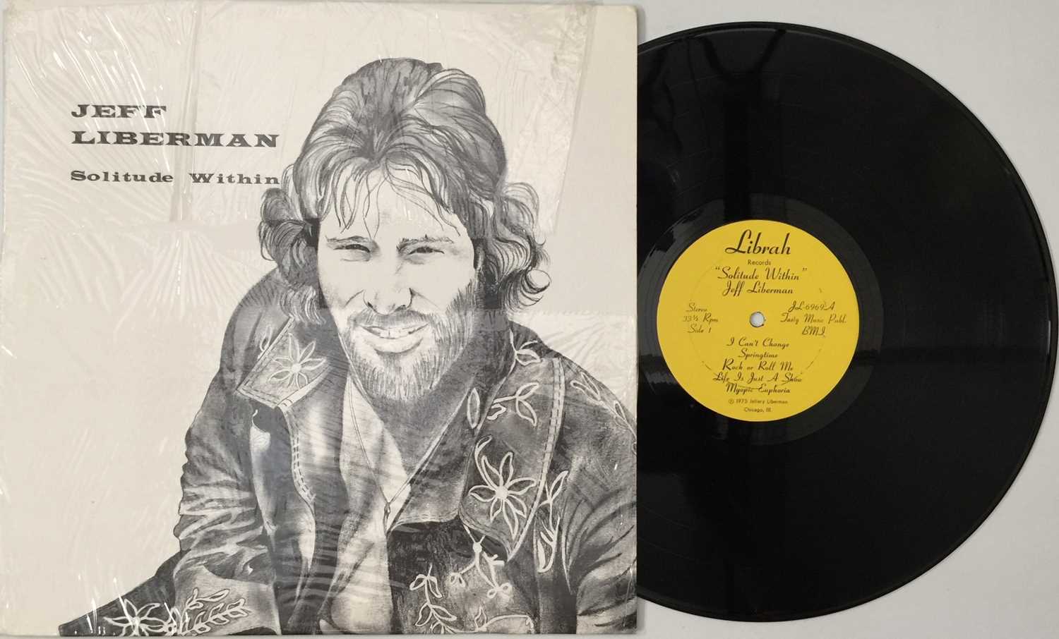 Lot 23 - JEFF LIBERMAN - SOLITUDE WITHIN LP (US OG - PSYCH - LIBRAH JL6969)