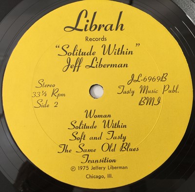 Lot 23 - JEFF LIBERMAN - SOLITUDE WITHIN LP (US OG - PSYCH - LIBRAH JL6969)