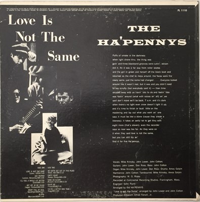 Lot 30 - THE HA'PENNYS - LOVE IS NOT THE SAME LP (US OG - GARAGE ROCK - FERSCH - FL1110)