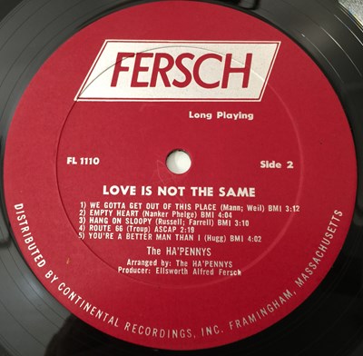 Lot 30 - THE HA'PENNYS - LOVE IS NOT THE SAME LP (US OG - GARAGE ROCK - FERSCH - FL1110)