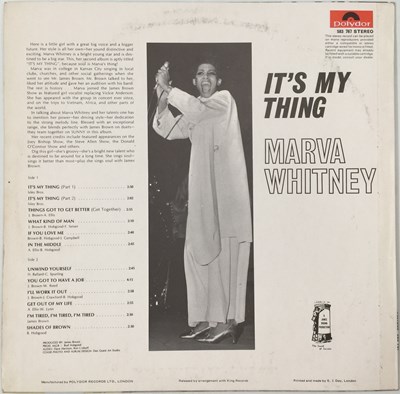 Lot 31 - MARVA WHITNEY - IT'S MY THING LP (UK OG - SOUL - POLYDOR - 583767)