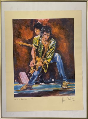 Lot 401 - THE ROLLING STONES - SIGNED ARTIST PROOF PRINT.
