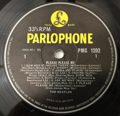 Lot 42 - THE BEATLES - PLEASE PLEASE ME LP (UK MONO 3RD PRESS - PARLOPHONE - PMC 1202)