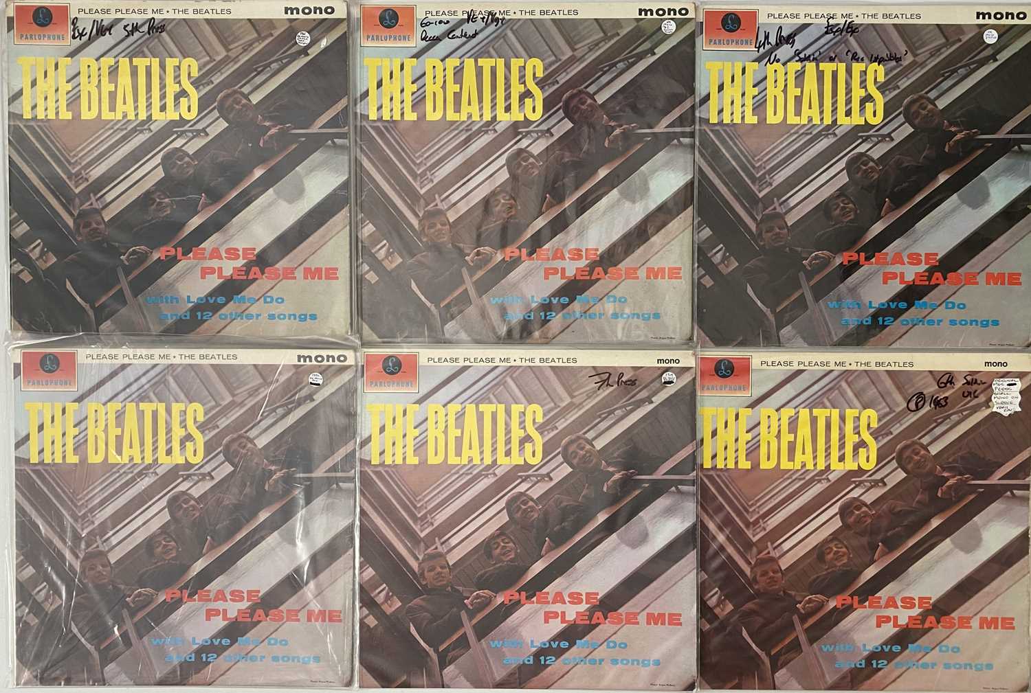 Lot 44 - THE BEATLES - PLEASE PLEASE ME LP COLLECTORS PACK (MULTIPLE PRESSINGS)