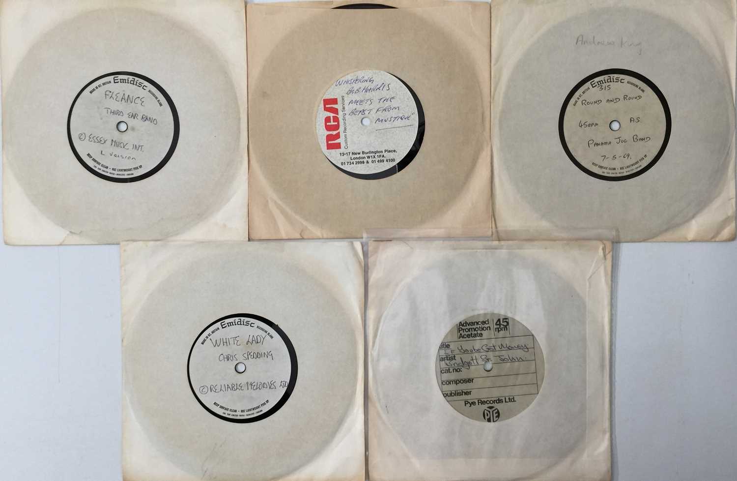 Lot 46 - ROCK/ FOLK - 7" ACETATES PACK