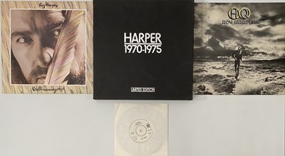 Lot 55 - ROY HARPER - 1970-1975 PROMO LP BOX SET (7 ALBUM SET INC PROMO 7" + FACTORY SAMPLE LPs)