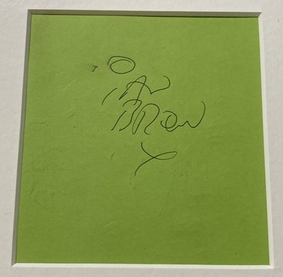 Lot 292 - IAN BROWN POSTER AND SIGNED PAGE