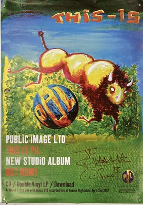 Lot 293 - PUBLIC IMAGE  LTD SIGNED POSTER