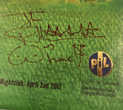 Lot 293 - PUBLIC IMAGE  LTD SIGNED POSTER